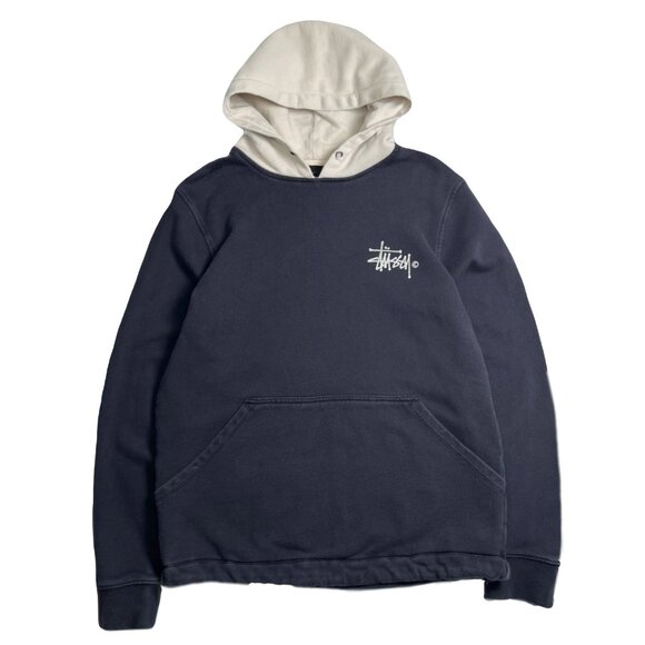 Stussy Two-Tone Logo Hoodie S - Picture 1 of 8